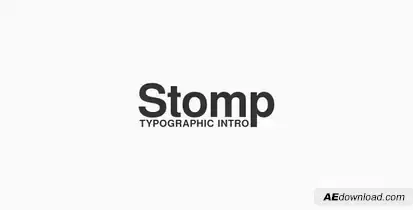 Stomp - Typographic Intro Video Displays template preview