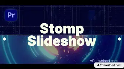 Stomp Intro Slideshow Premiere Pro template preview