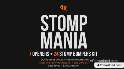 Stomp Mania Video Displays template preview