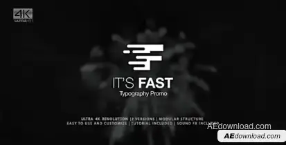 Stomp Typography Video Displays template preview