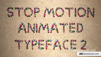 Stop Motion Typeface II | After Effects Template Video Displays template preview