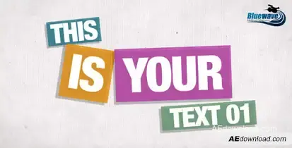 Stop Motion Typography Video Displays template preview