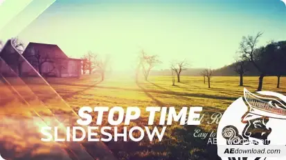 Stop Time Slideshow Video Displays template preview