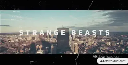 Strange Beasts // Dynamic Opener Video Displays template preview