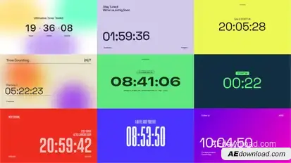 Streaming Countdown Premiere Pro template preview