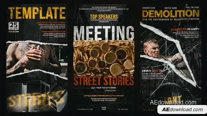 Street Stories Premiere Pro template preview