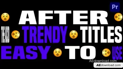 Stretching Titles for Premiere Pro Premiere Pro template preview