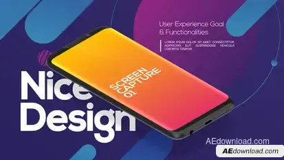 Stylish App Promo Kit Video Displays template preview
