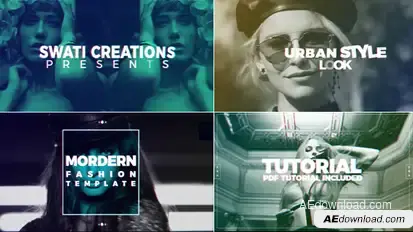 Stylish Fashion Promo Video Displays template preview