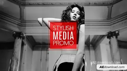Stylish Media Promo Video Displays template preview