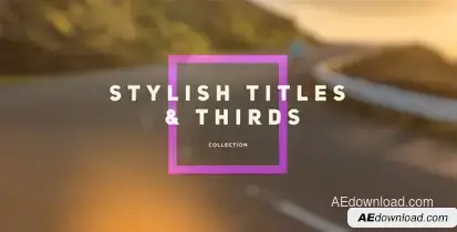 Stylish Titles & Thirds Video Displays template preview