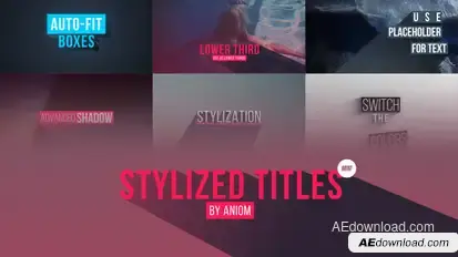 Stylized Titles Video Displays template preview