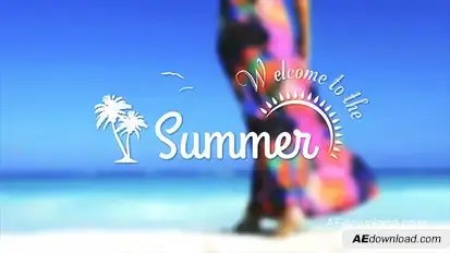 Summer Banners Video Displays template preview