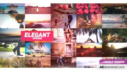 Summer Opener Video Displays template preview