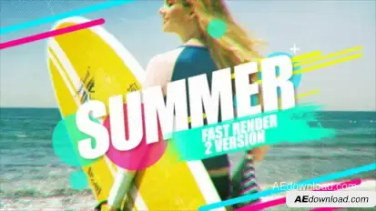 Summer Openers Video Displays template preview