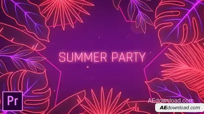 Summer Party Opener - Premiere Pro Premiere Pro template preview