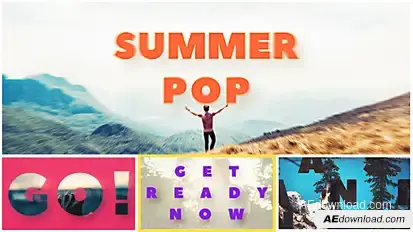 Summer Pop Video Displays template preview