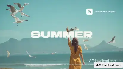 Summer Travel Opener | MOGRT Premiere Pro template preview
