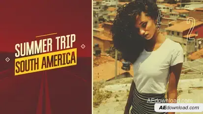 Summer Trip Video Displays template preview