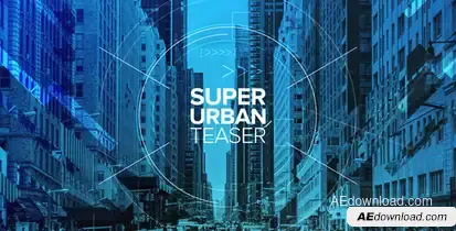 Super Urban Teaser Video Displays template preview