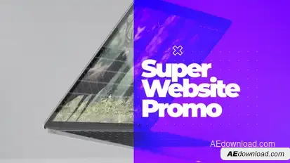 Super Website Promo Video Displays template preview