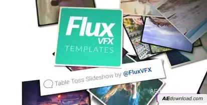 Table Toss Slideshow – Videohive Video Displays template preview