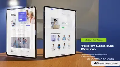 Tablet Mockup App Promo Premiere Pro template preview