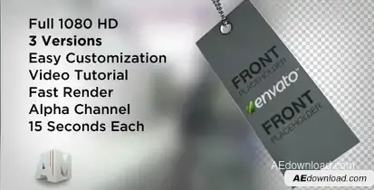 Tags Swinging Video Displays template preview