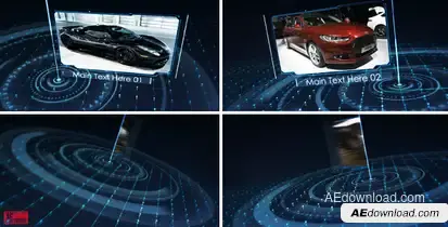 Tech Grid Show Video Displays template preview