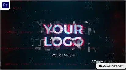 Tech Logo Animation V.2 Premiere Pro template preview