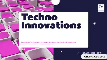 Techno Innovations Slides Premiere Pro template preview