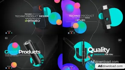 Technologic Product Promo Video Displays template preview