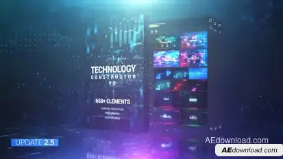 Technology Constructor Video Displays template preview