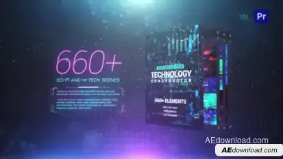 Technology Constructor Premiere Premiere Pro template preview