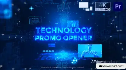 Technology Promo Opener - Premiere Pro Premiere Pro template preview