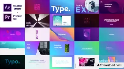 Text Animation Typography - Title Pack Video Displays template preview