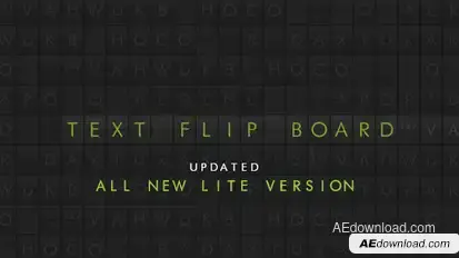 Text Flip Board Video Displays template preview