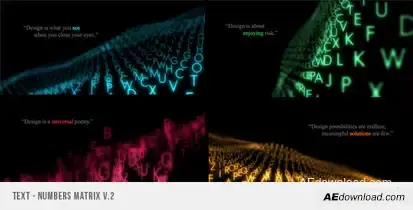 Text Matrix Video Displays template preview