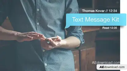 Text Message Kit Video Displays template preview