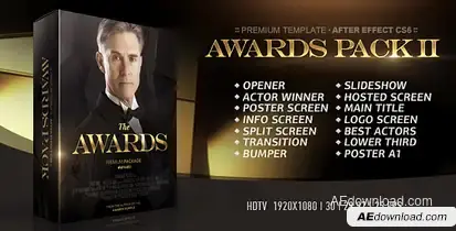 The Awards Pack II Video Displays template preview