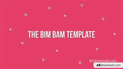 The Bim Bam Template Video Displays template preview