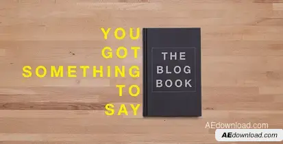 The BlogBook Video Displays template preview