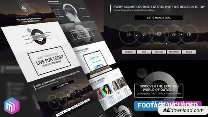 The Corporate - Modern Style Business Presentation Video Displays template preview