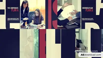 The Corporate Video Displays template preview