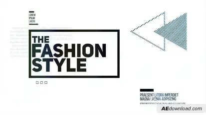 The Fashion Style Video Displays template preview