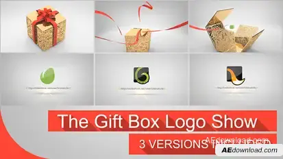 The Gift Box Logo Video Displays template preview