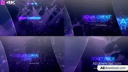 The Great Music Event v2 Video Displays template preview