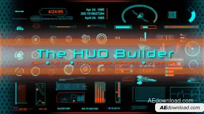 The HUD Builder Video Displays template preview