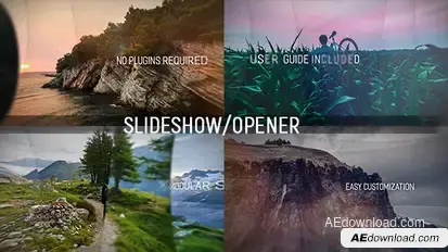 The Layers Slideshow Video Displays template preview