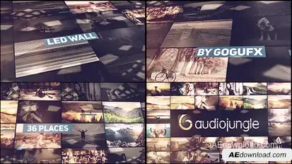 The Led Wall Video Displays template preview